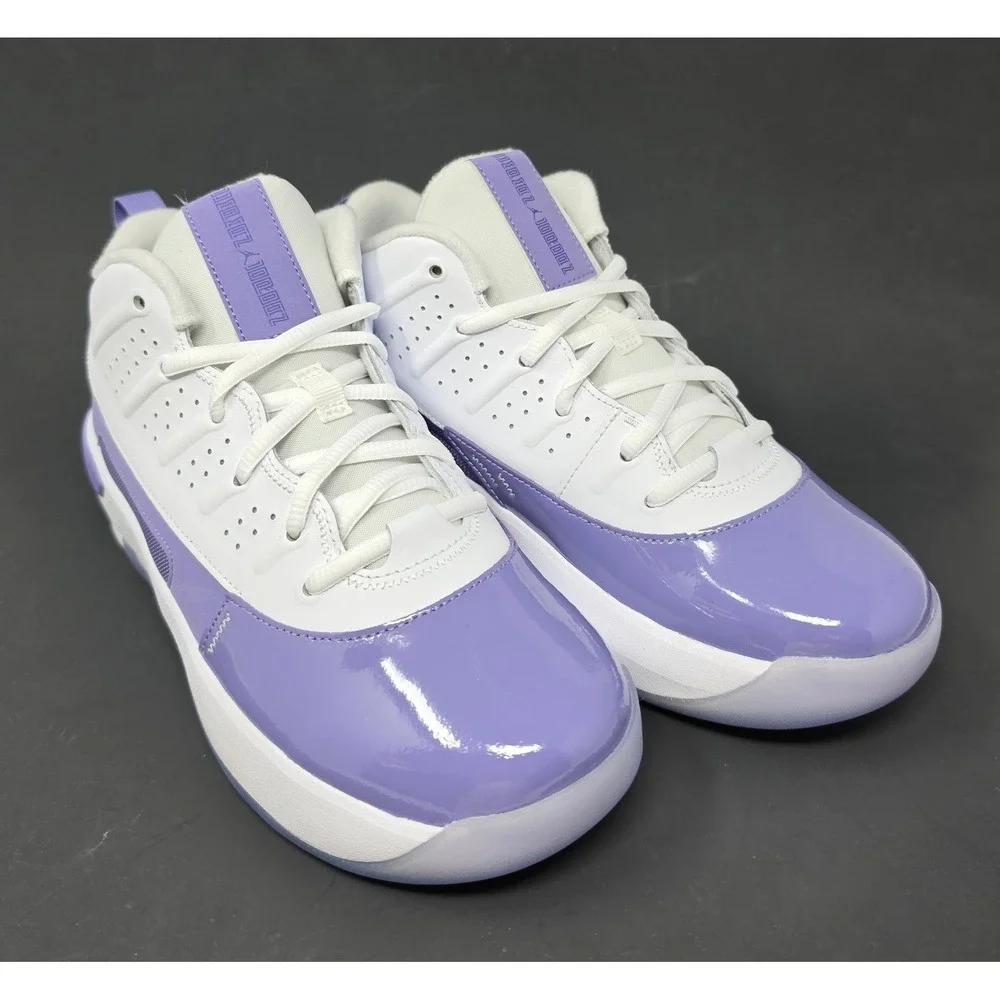 Jordan Max Aura 7 GS White Court Purple Sneakers HQ2089-115 Kid's 7Y